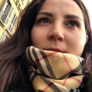 BURBERRY Check scarf cashmere